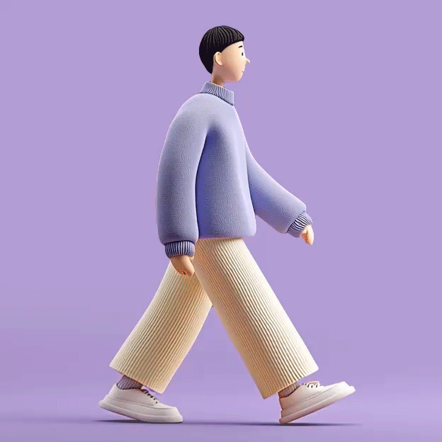 Character walking animation